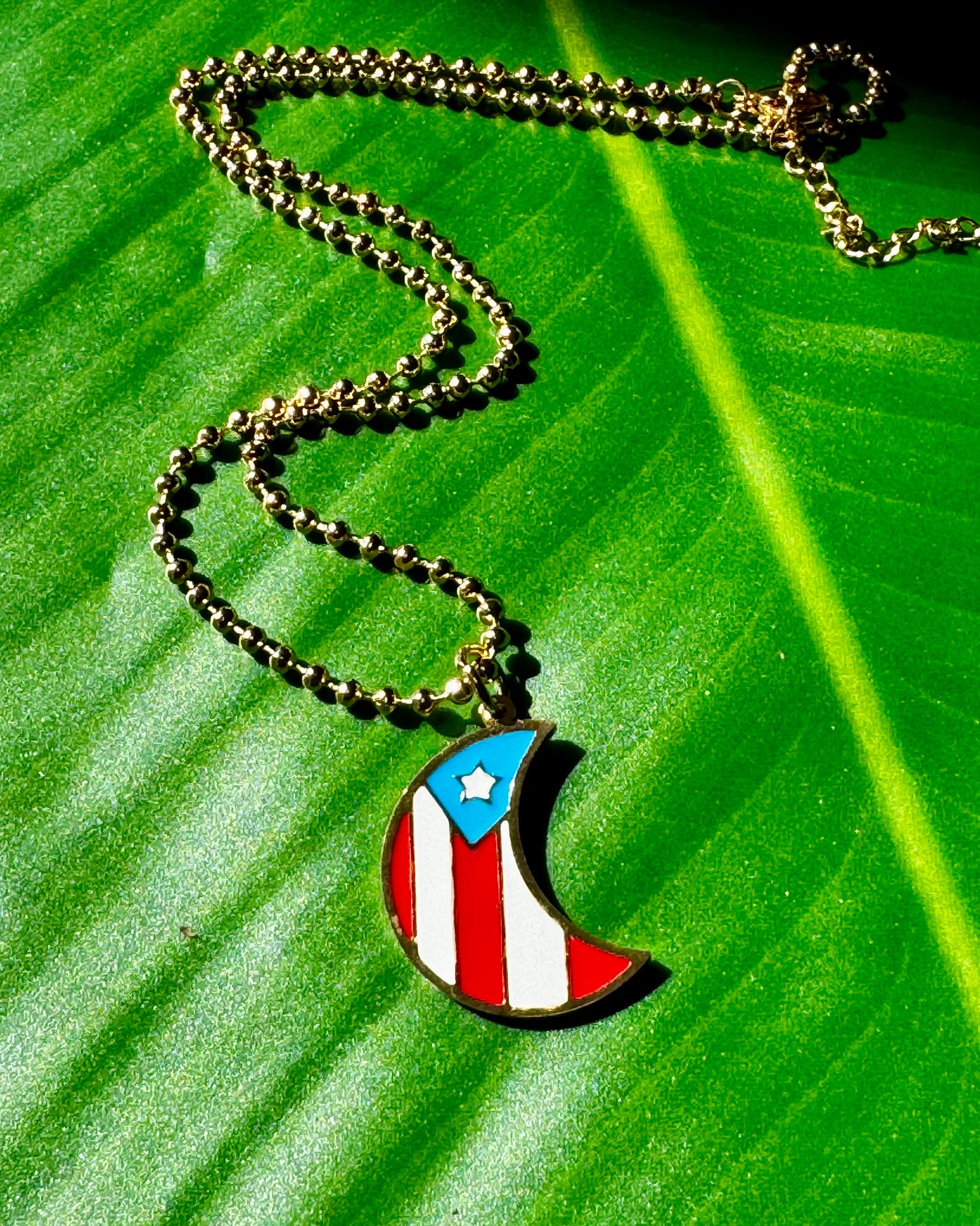 Puerto Rico Moon 🌙 Necklace
