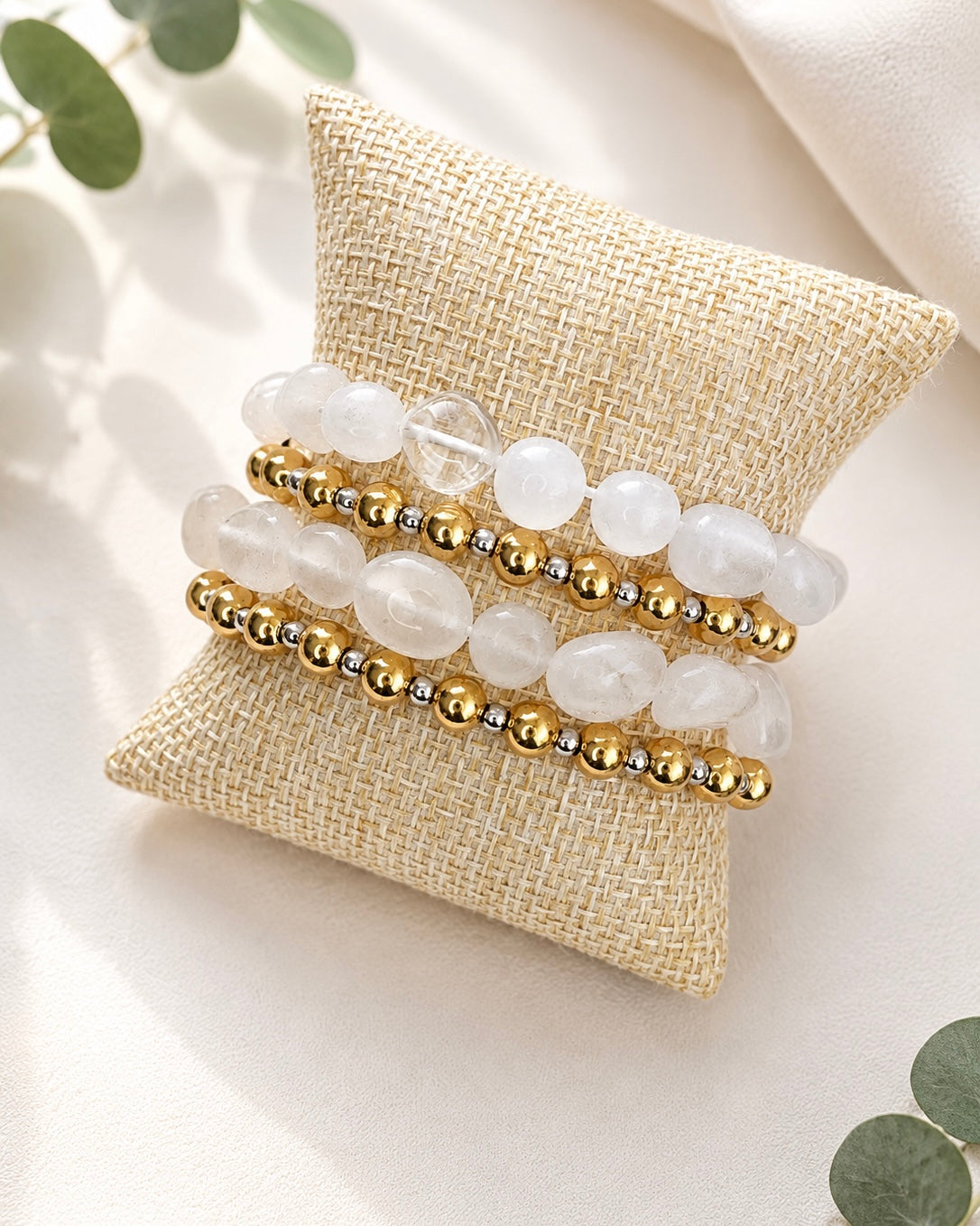 Clear Quartz Adjustable Bracelet
