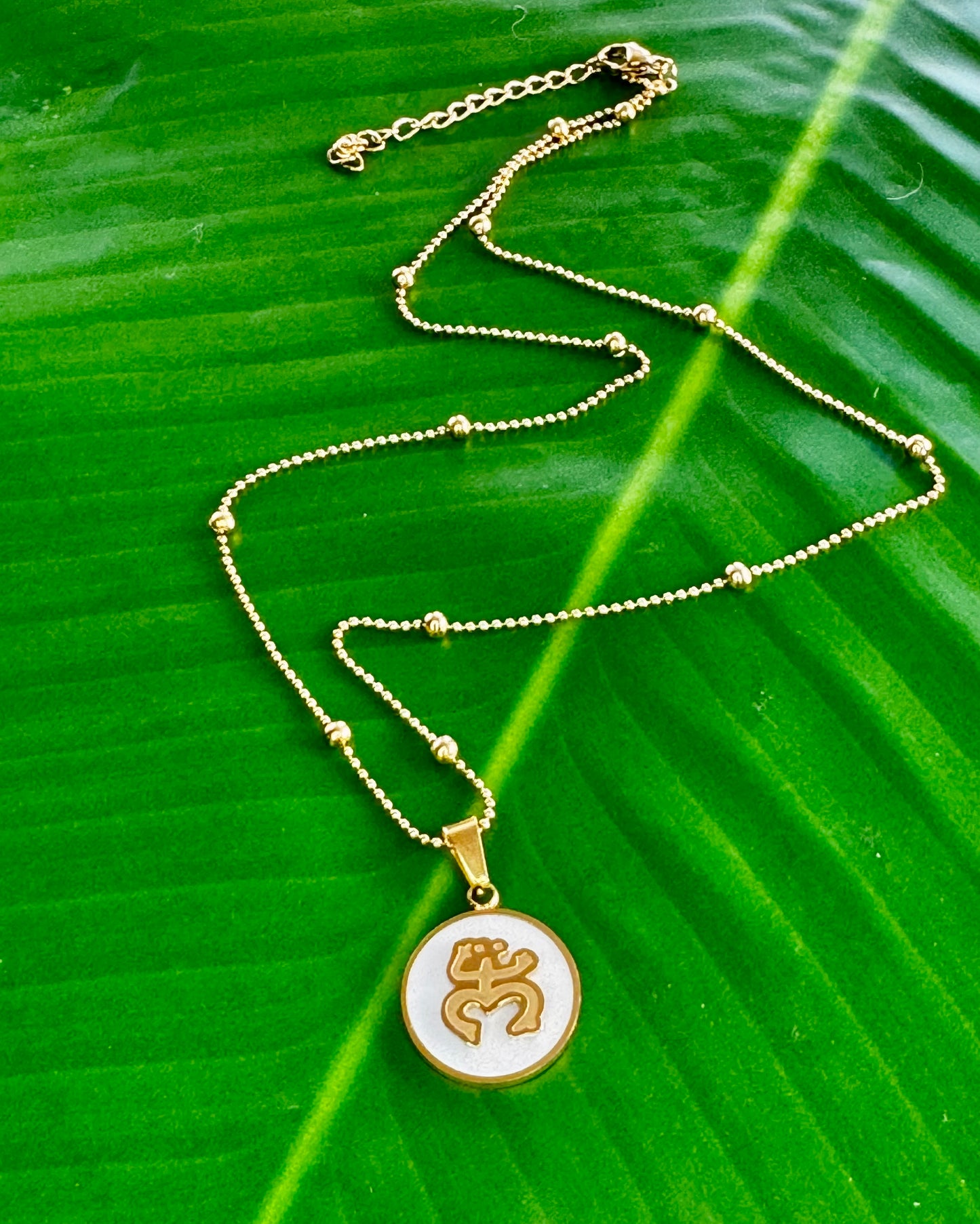 Coquí Taino Charm – Gold & Silver Stainless Steel with Mother-of-Pearl