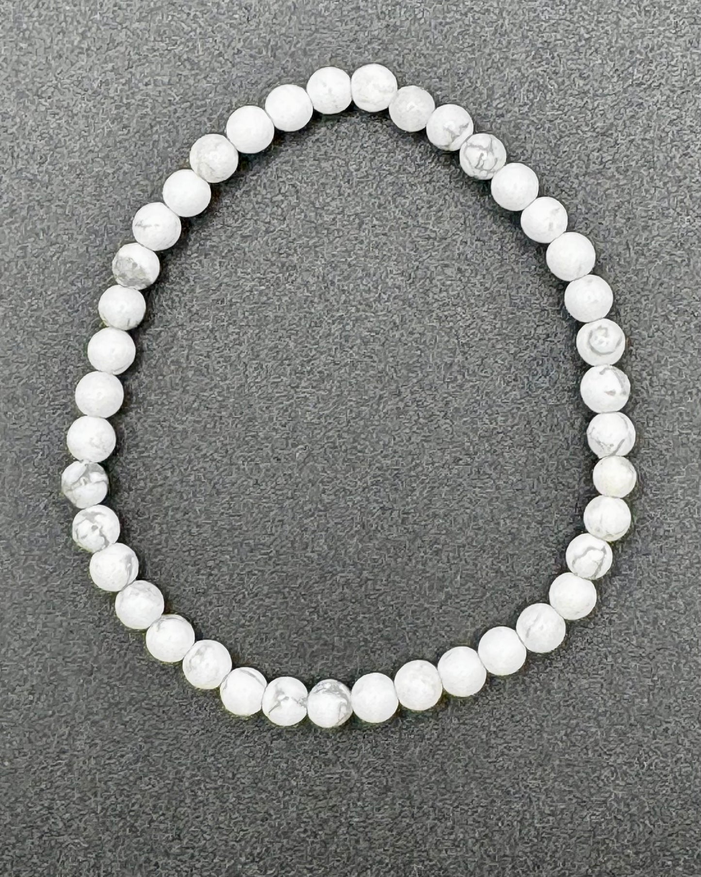 4mm Sphere Howlite Bracelet