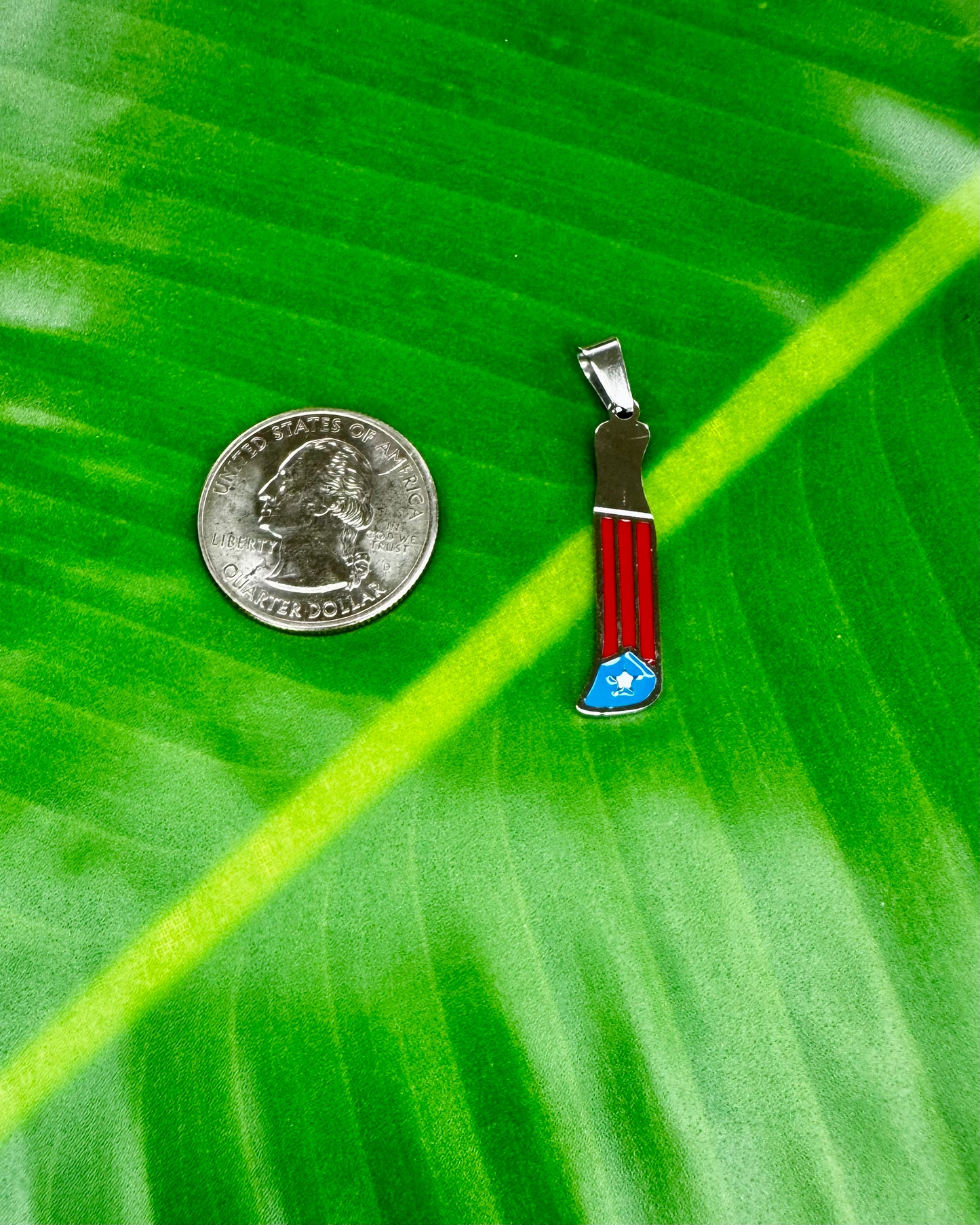 Puerto Rico Machete Charm- Stainless Steel