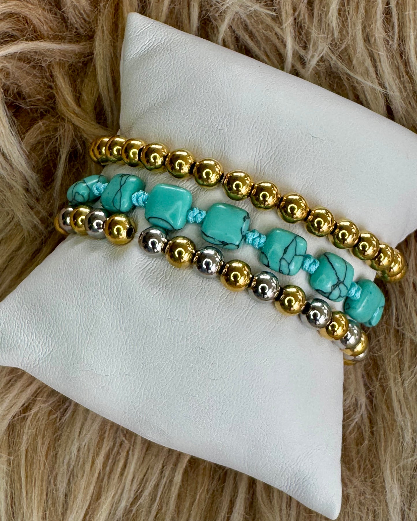 Turquoise Quartz Adjustable Bracelet