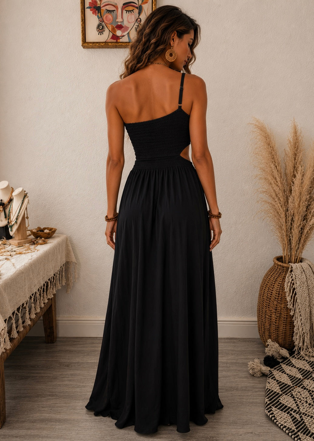 One Shoulder Long Dress