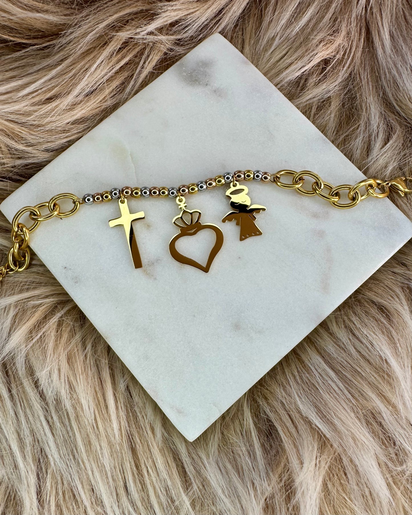 Angel Two Tone Bracelet