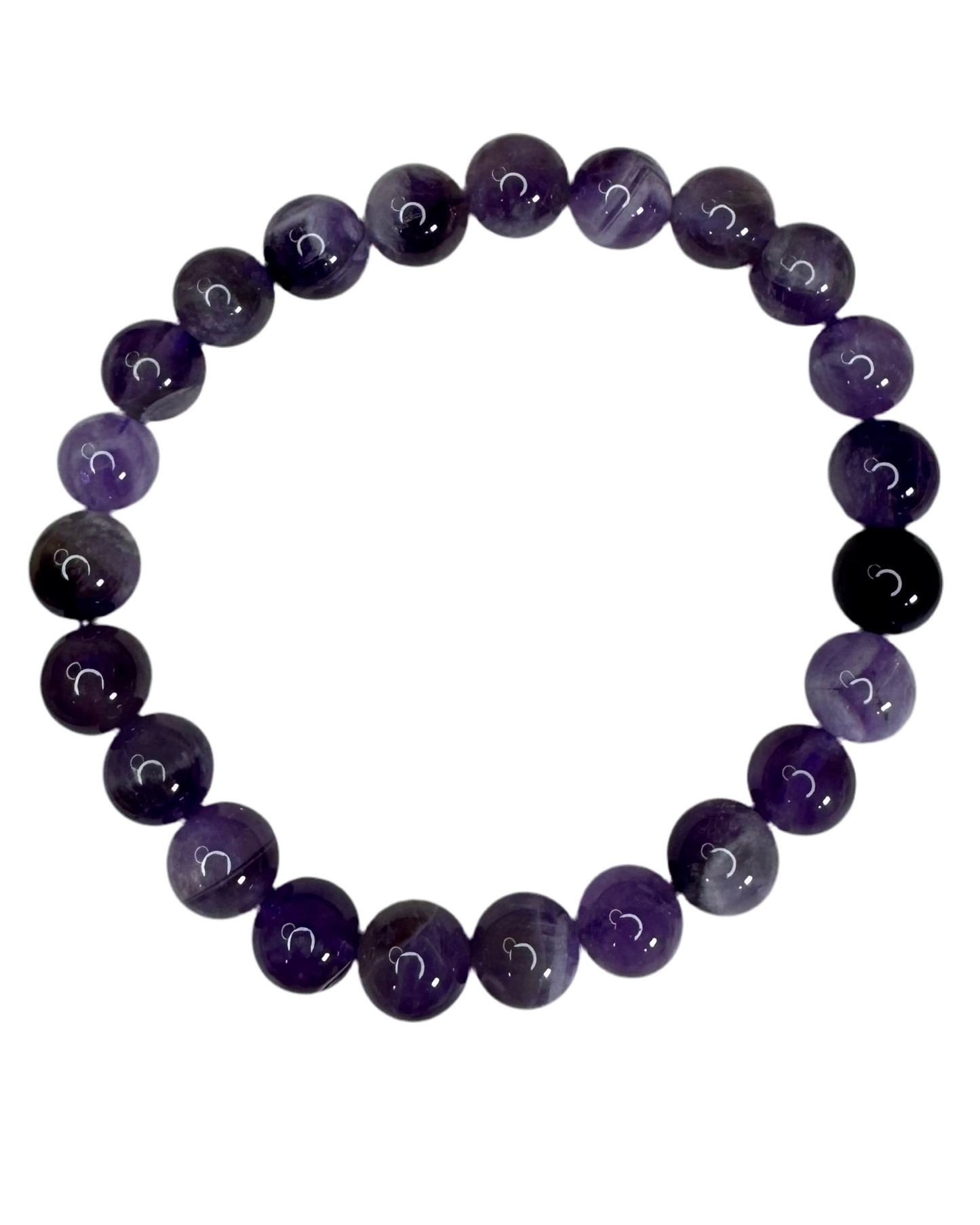 Amethyst 8mm Sphere Bracelet