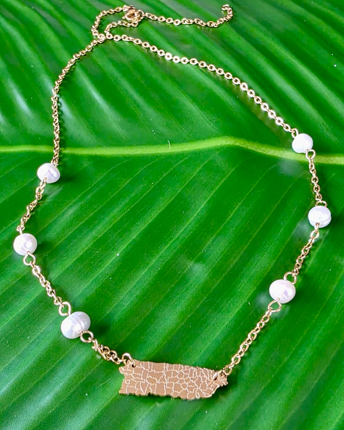 Puerto Rico Pearl Gold Stainless Steel