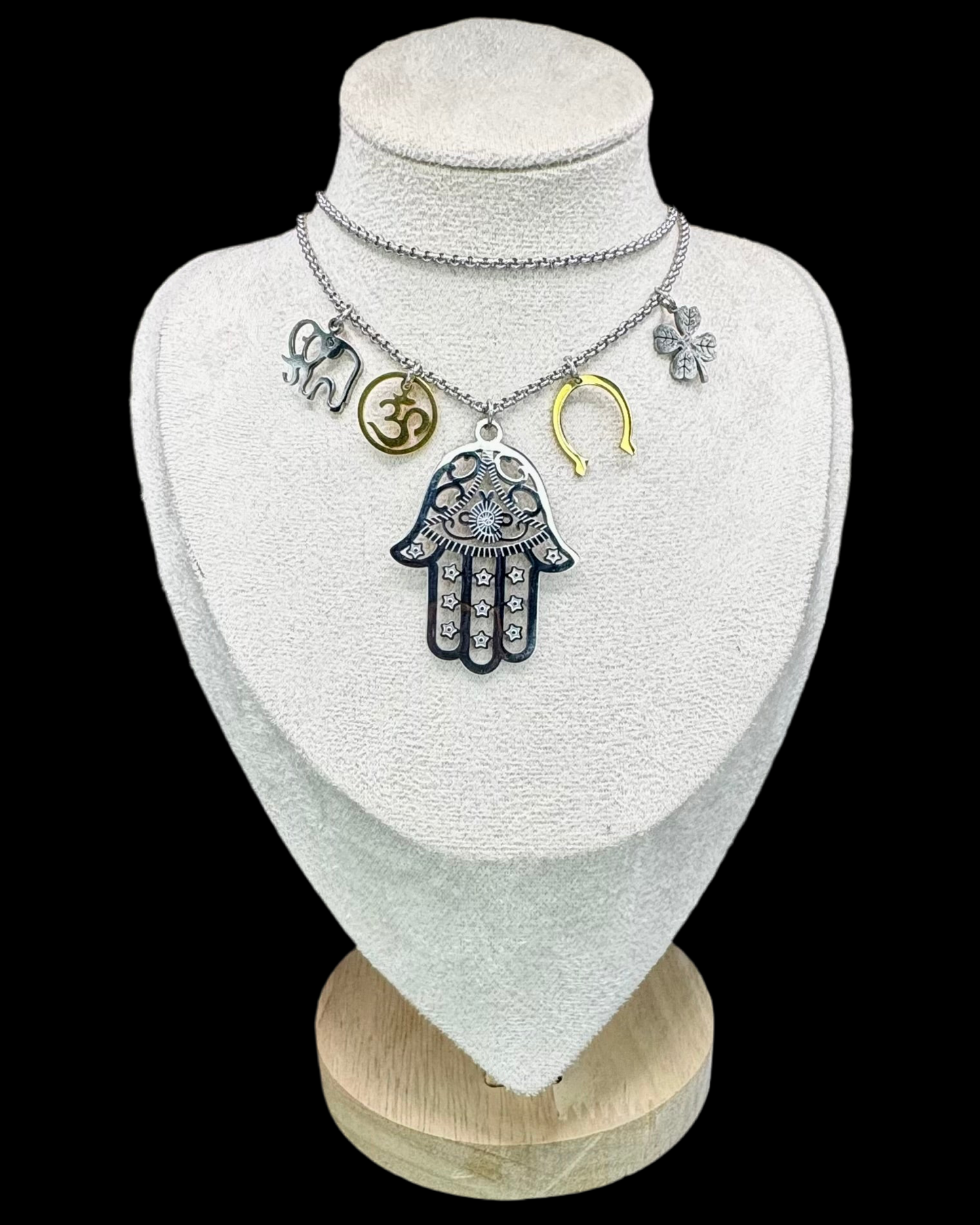Lucky Charm Stainless Steel Necklace