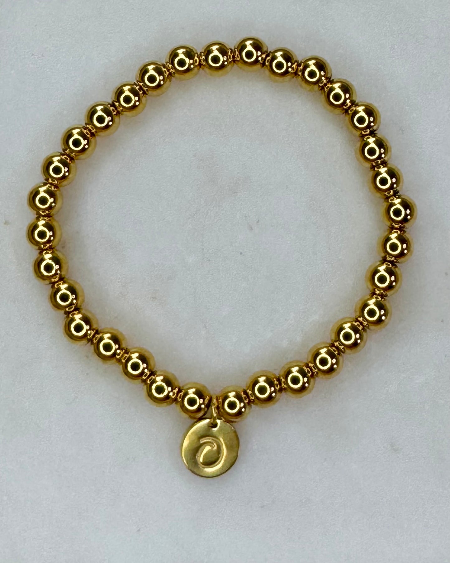 Gold Stainless Steel Sphere Bracelet