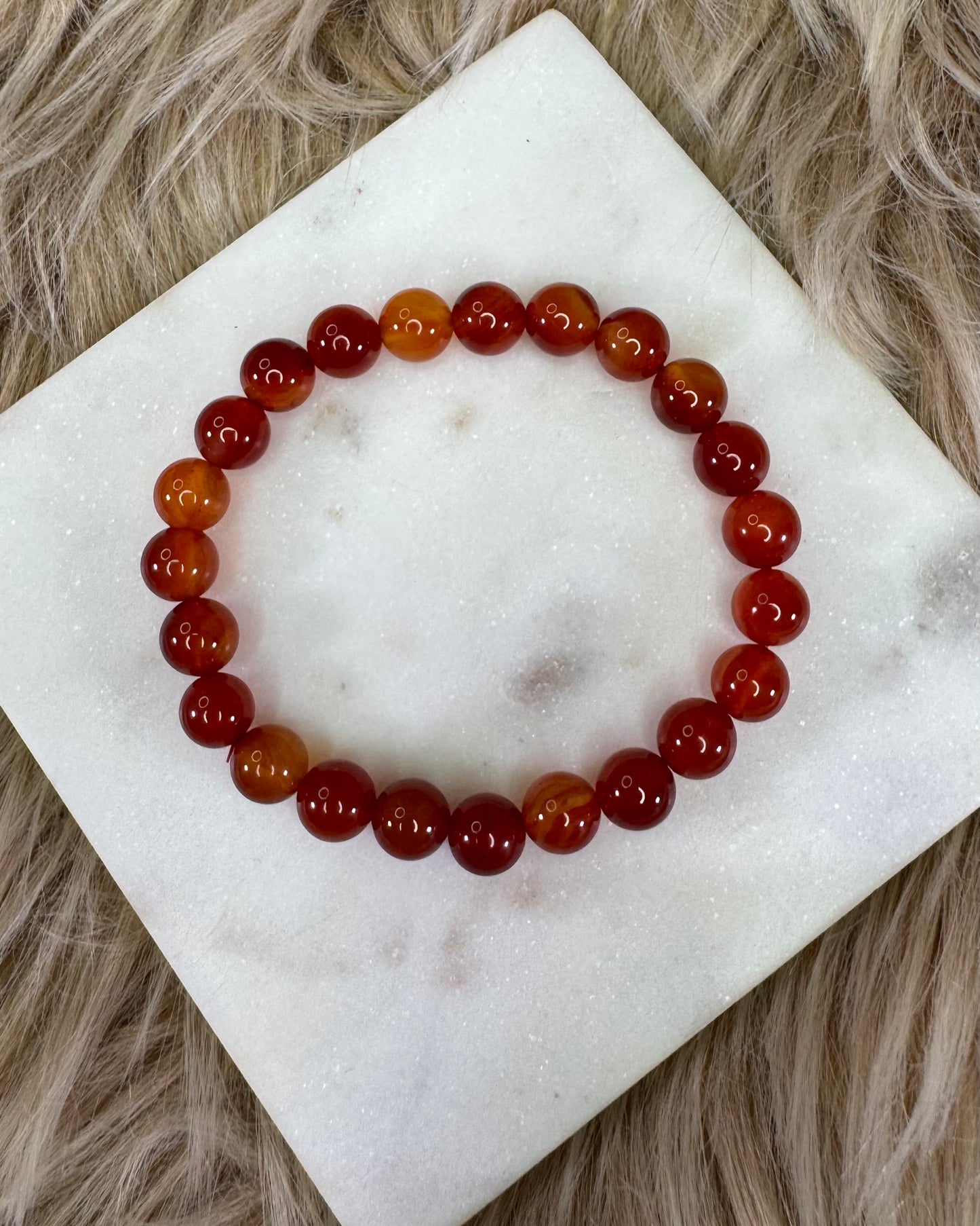 Carnelian 8mm Bracelet