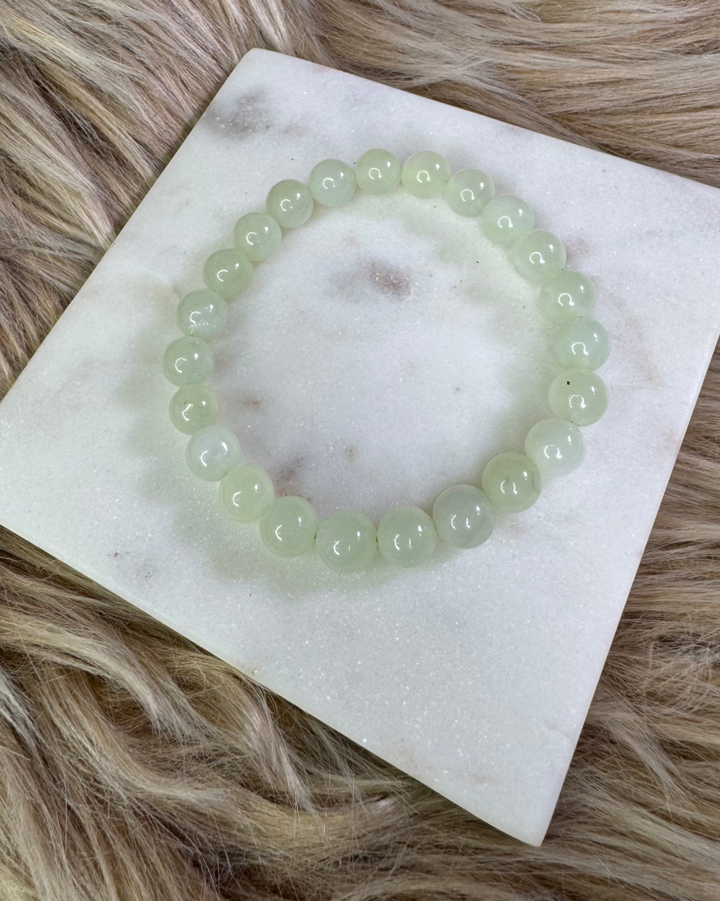 Jade 8mm Sphere Bracelet