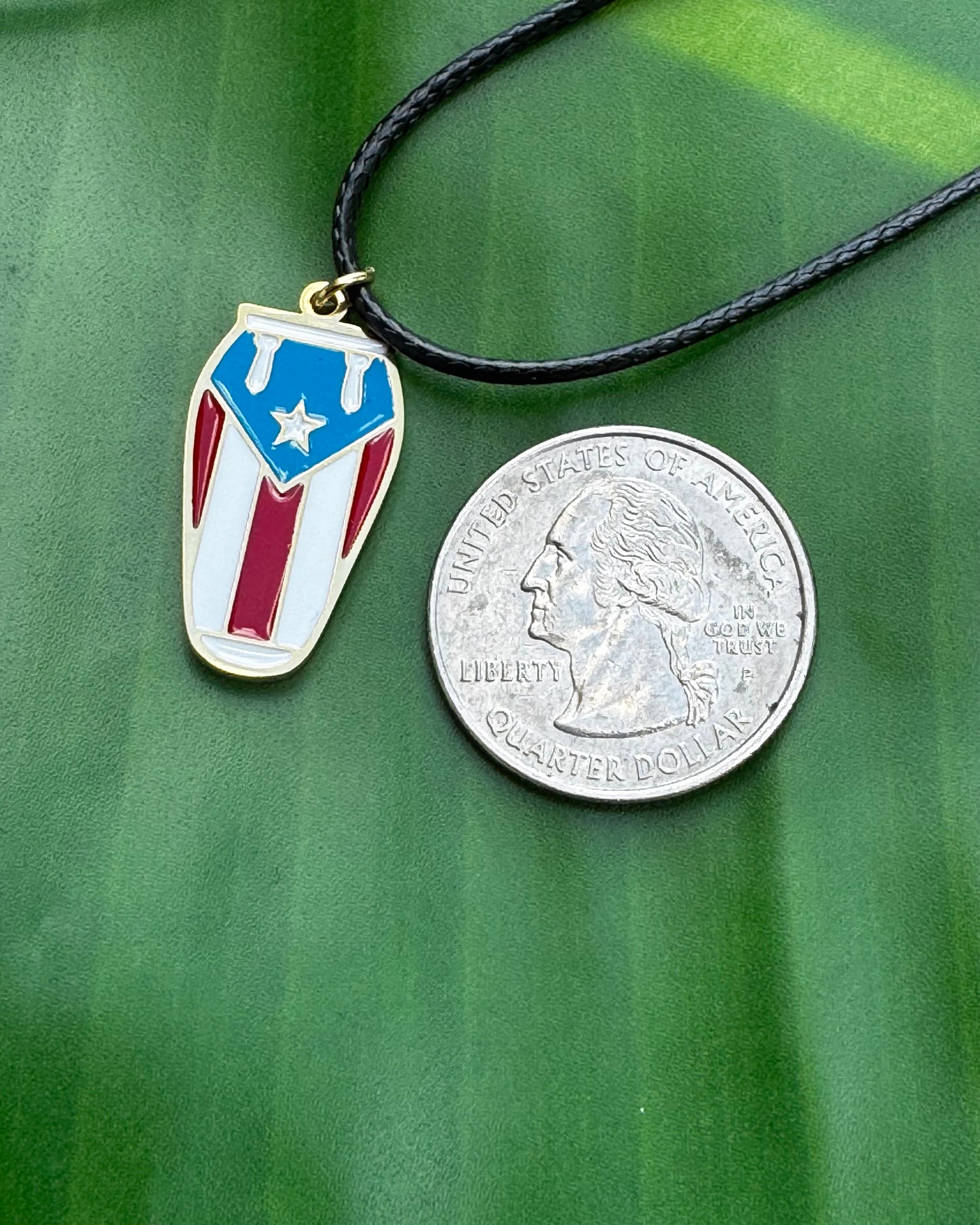 Boricua Rhythm Conga Necklace