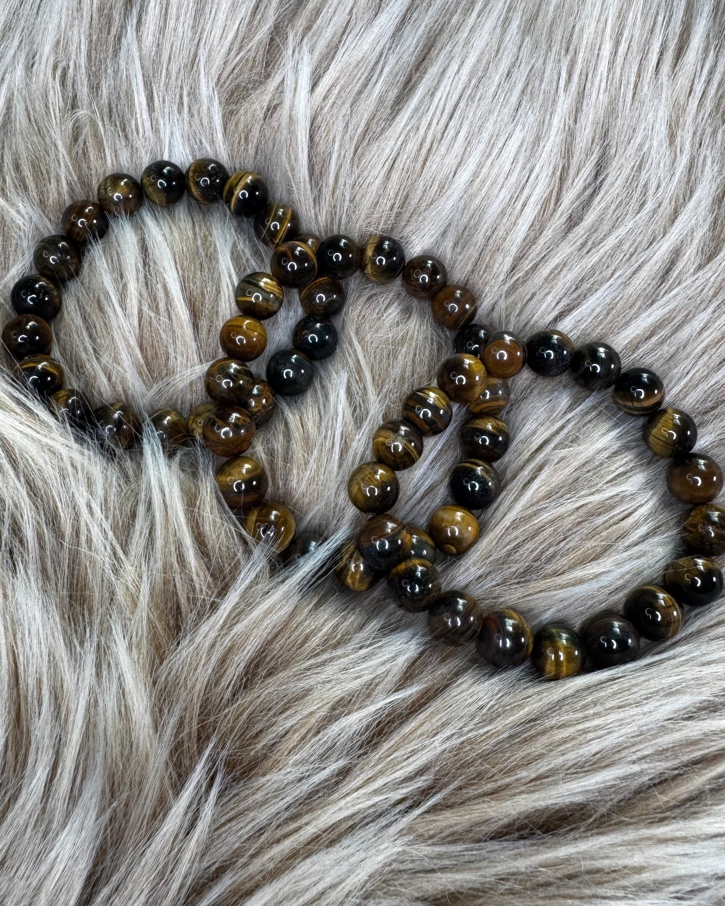 Tiger Eye 10mm Sphere Bracelet
