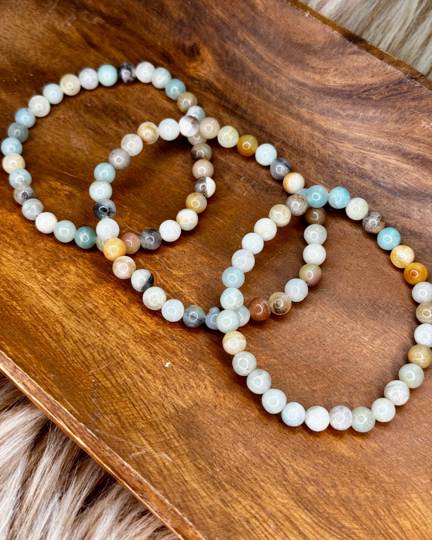 Amazonite 6mm Sphere Bracelet
