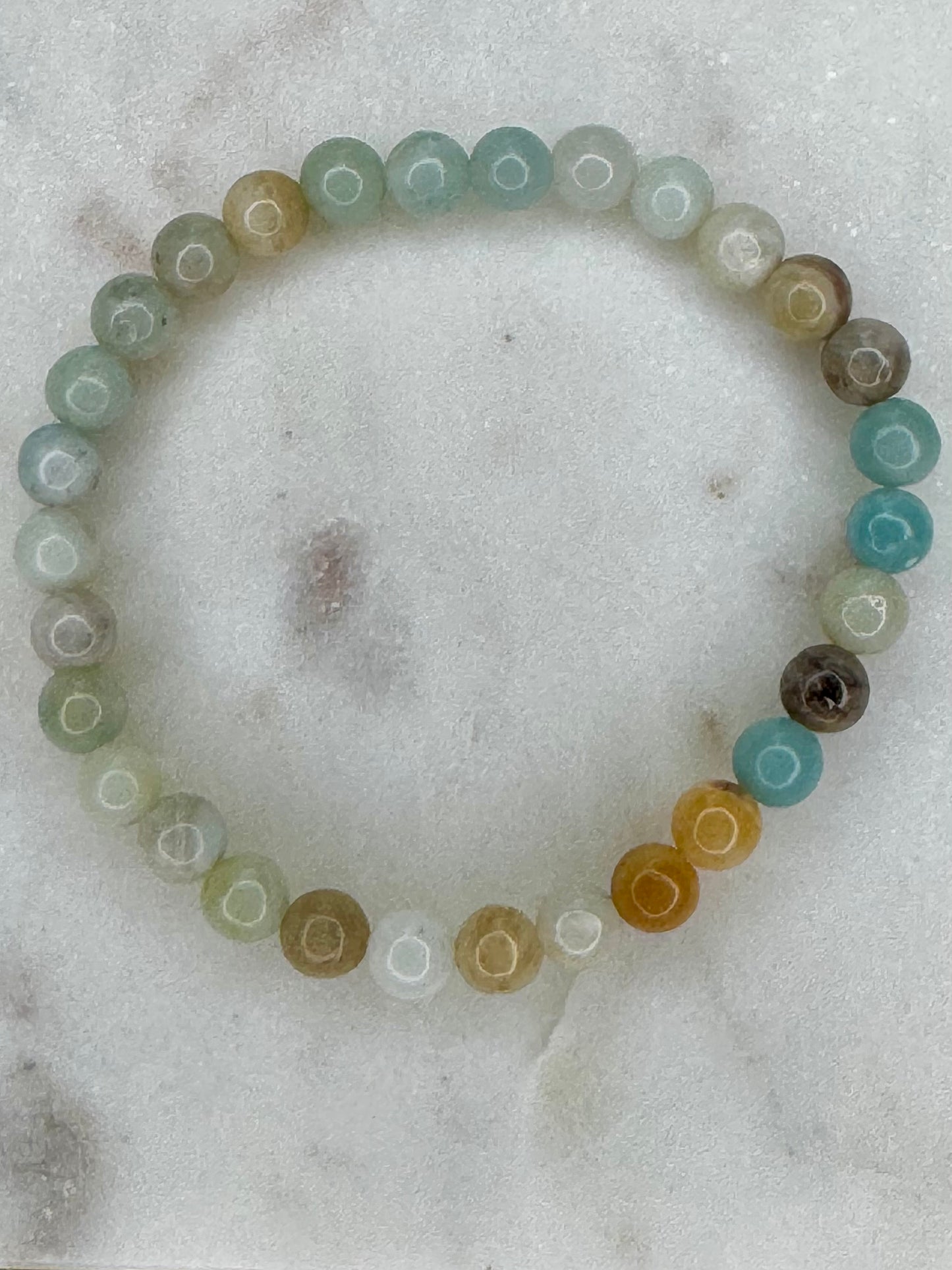 Amazonite 6mm Sphere Bracelet