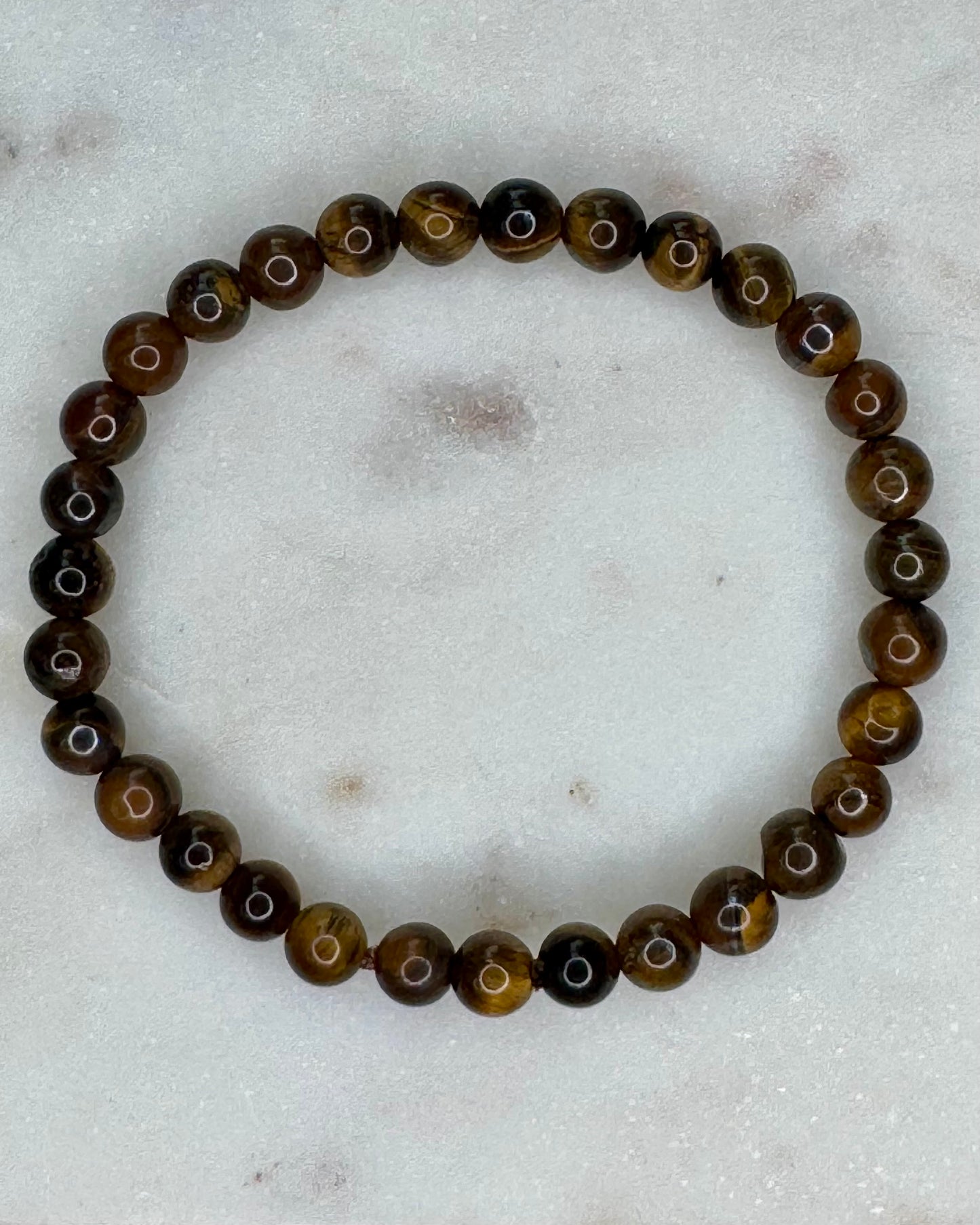 Tiger Eye 6mm Sphere Bracelet