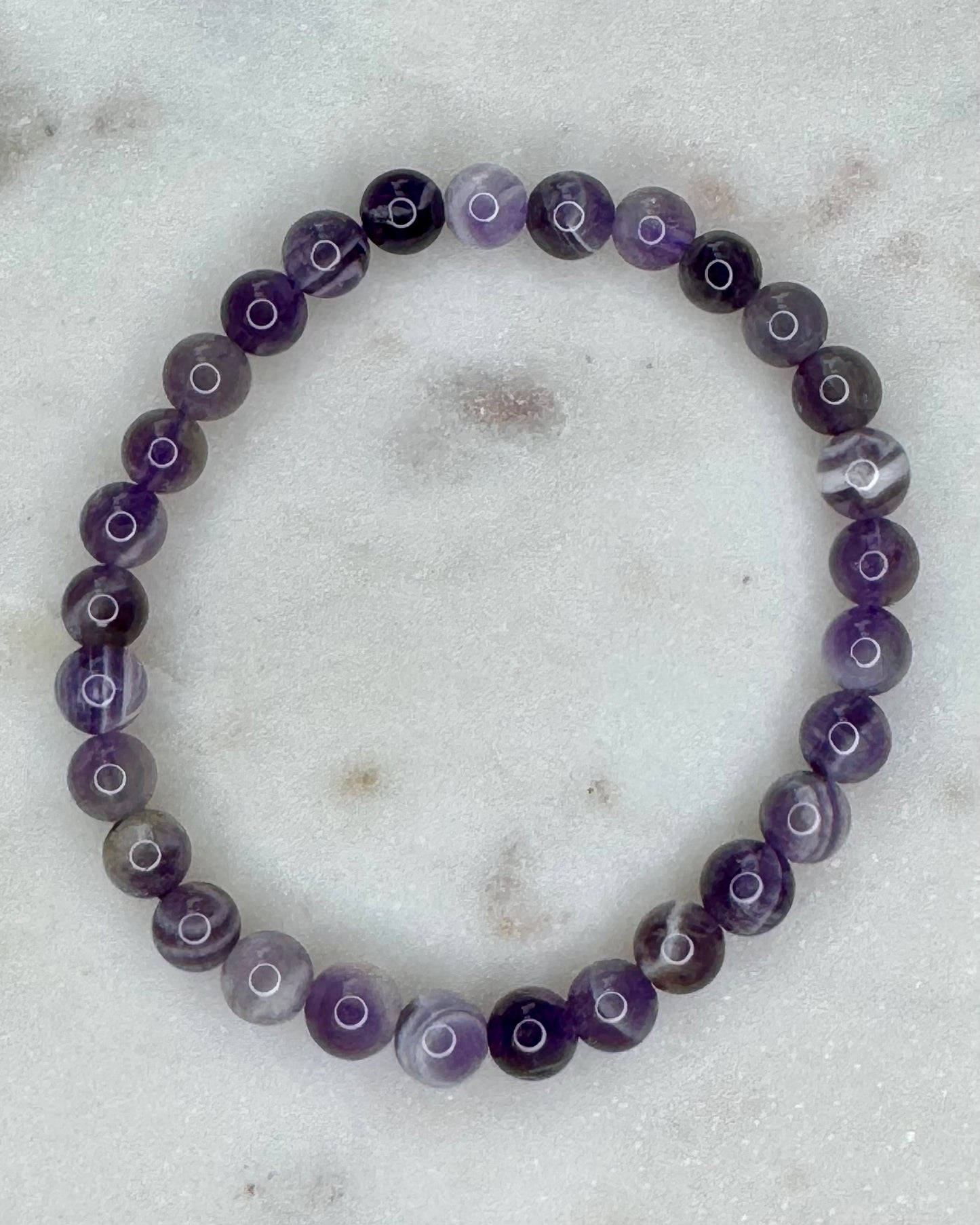 Amethyst 6mm Sphere Bracelet