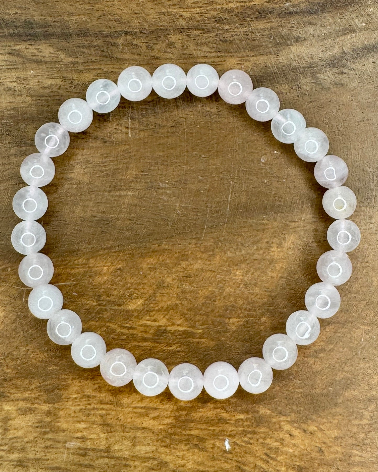 Rose Quartz 6mm Sphere Bracelet
