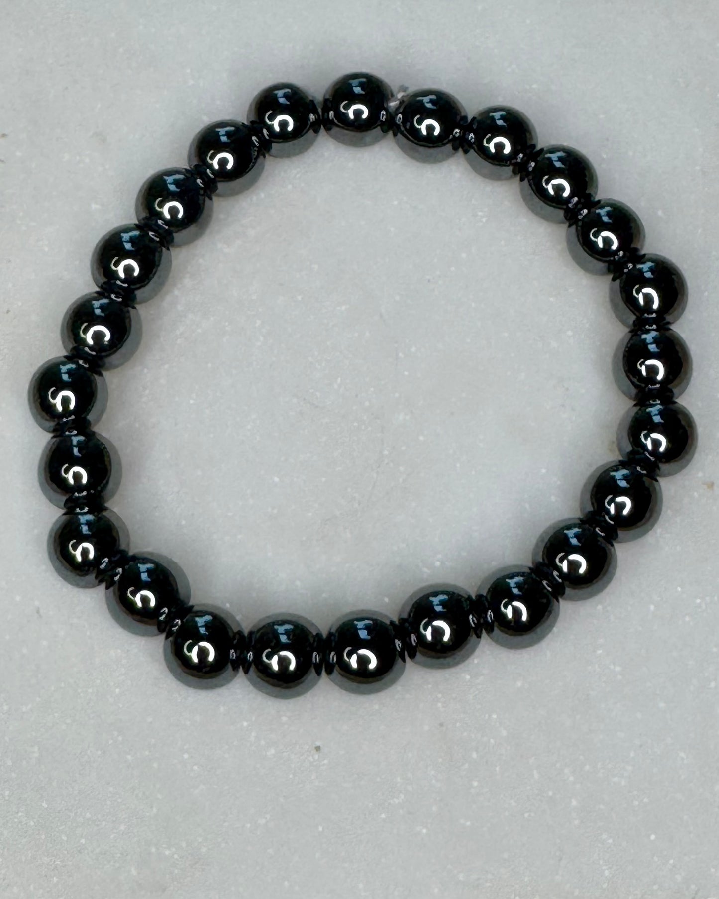 Hematite 8mm Sphere Bracelet