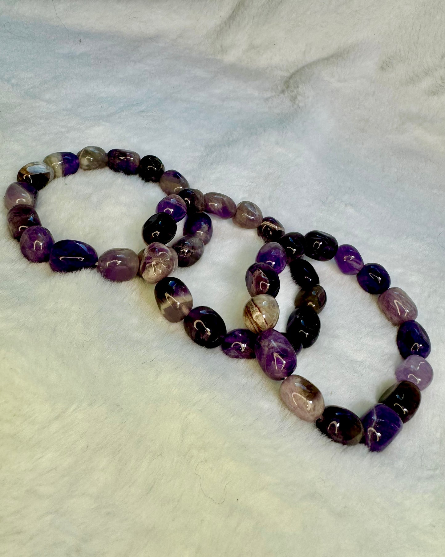 Amethyst Jellybean Bracelet