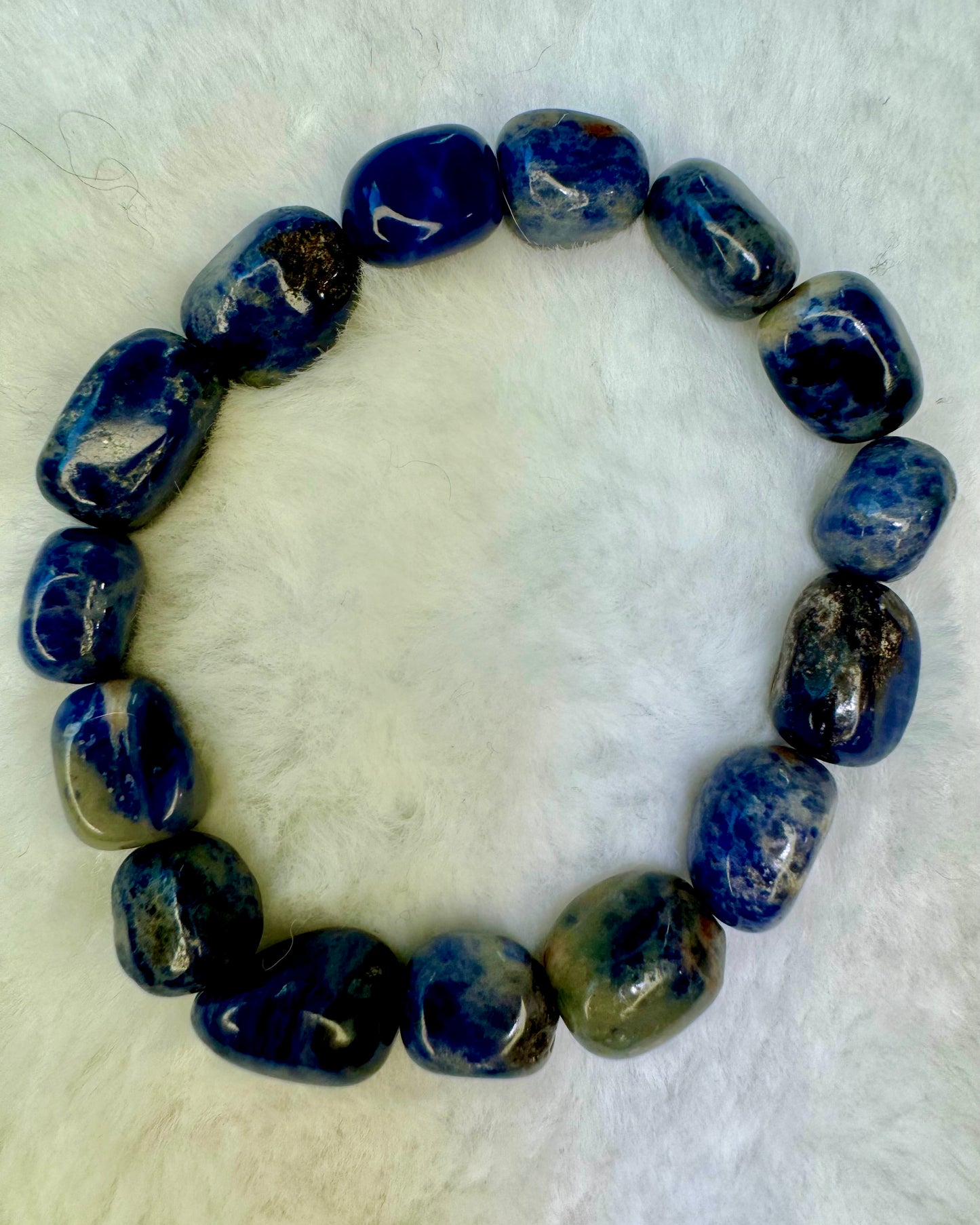 Sodalite Jellybean Bracelet