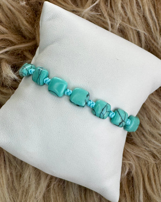 Turquoise Quartz Adjustable Bracelet