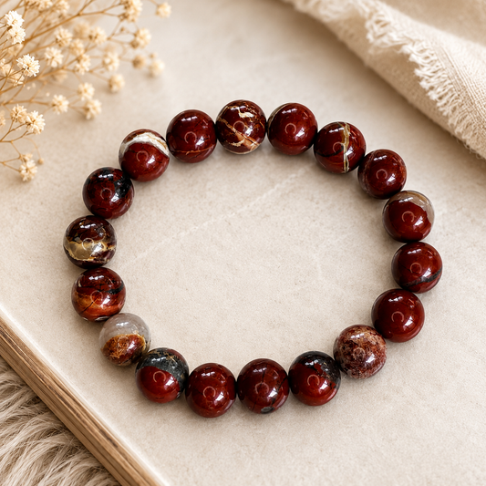 Brecciated Jasper 10mm Bracelet – Strength • Grounding • Vitality