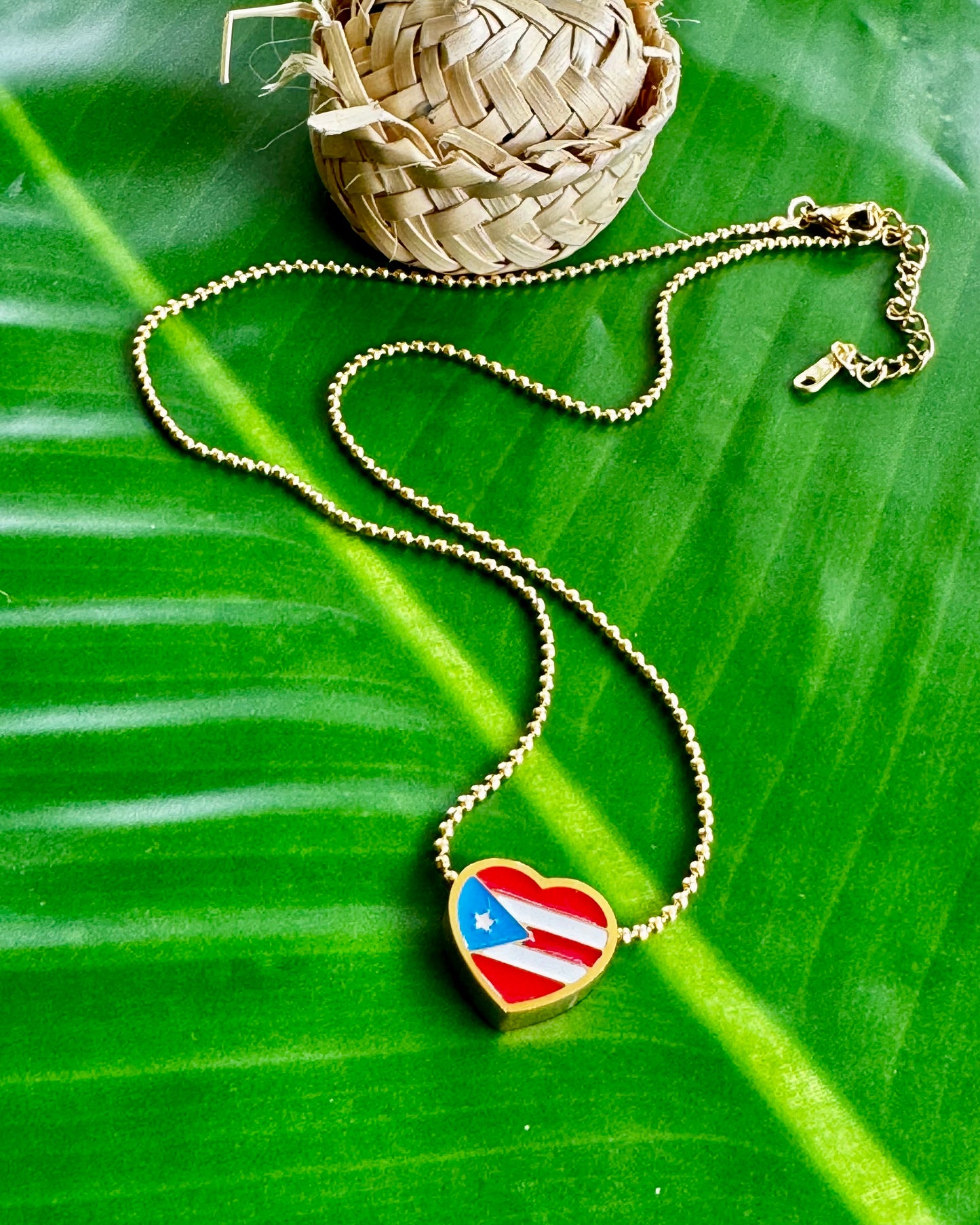 I love PR ❤️ Ball Necklace