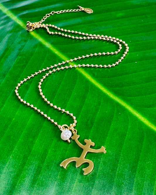 Pearl Coqui Taino Necklace