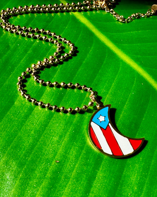 Puerto Rico Moon 🌙 Necklace