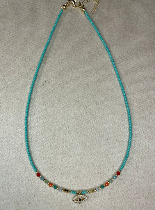 Turquoise Eye Necklace