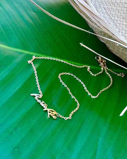 Puerto Rico Stainless Steel Necklace