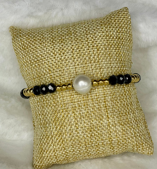 Gold & Black Bracelet