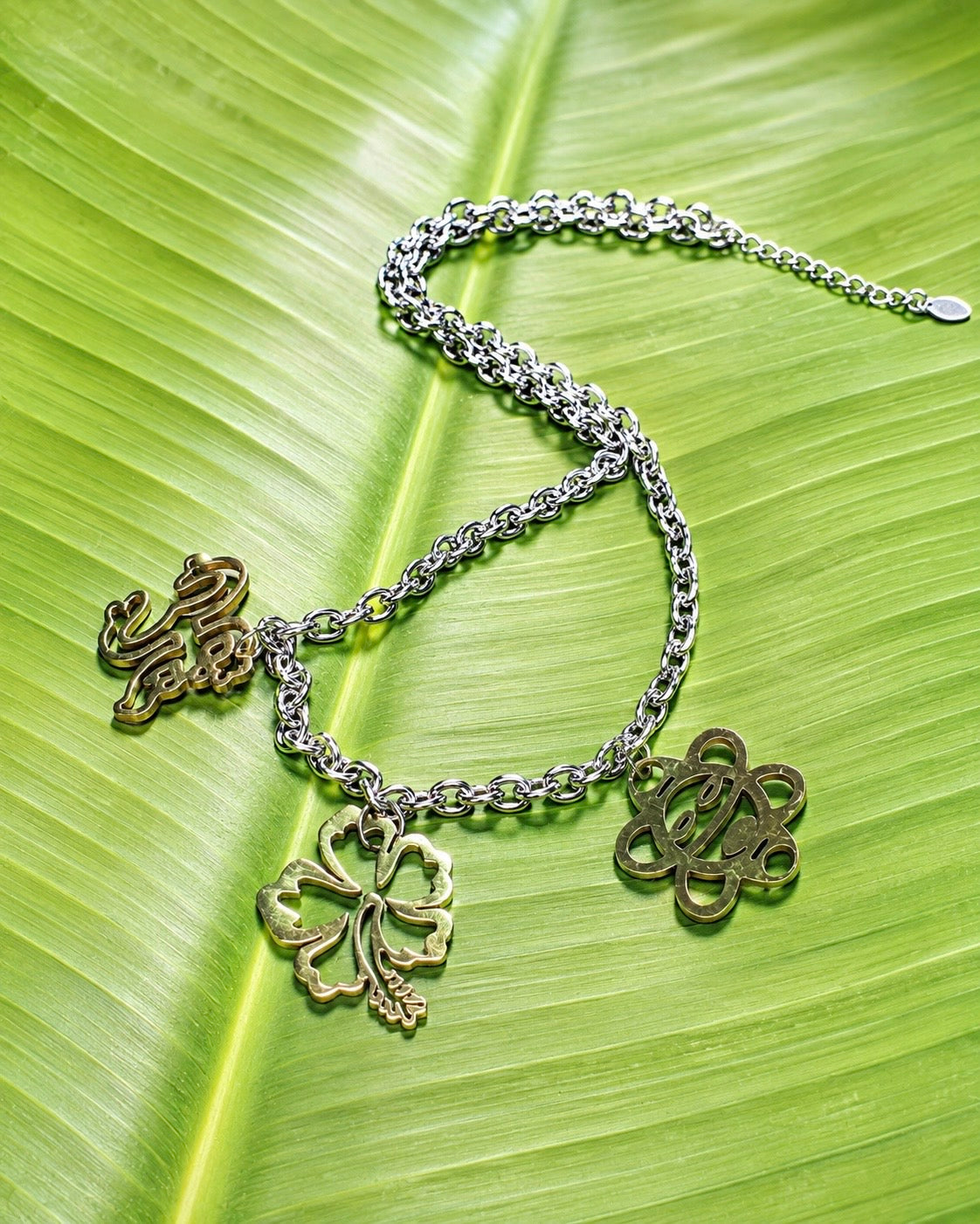2-Tone Puerto Rico Charm Necklace