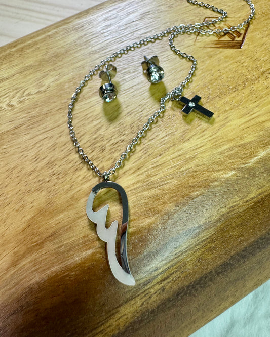 Angel Wing Necklace Set