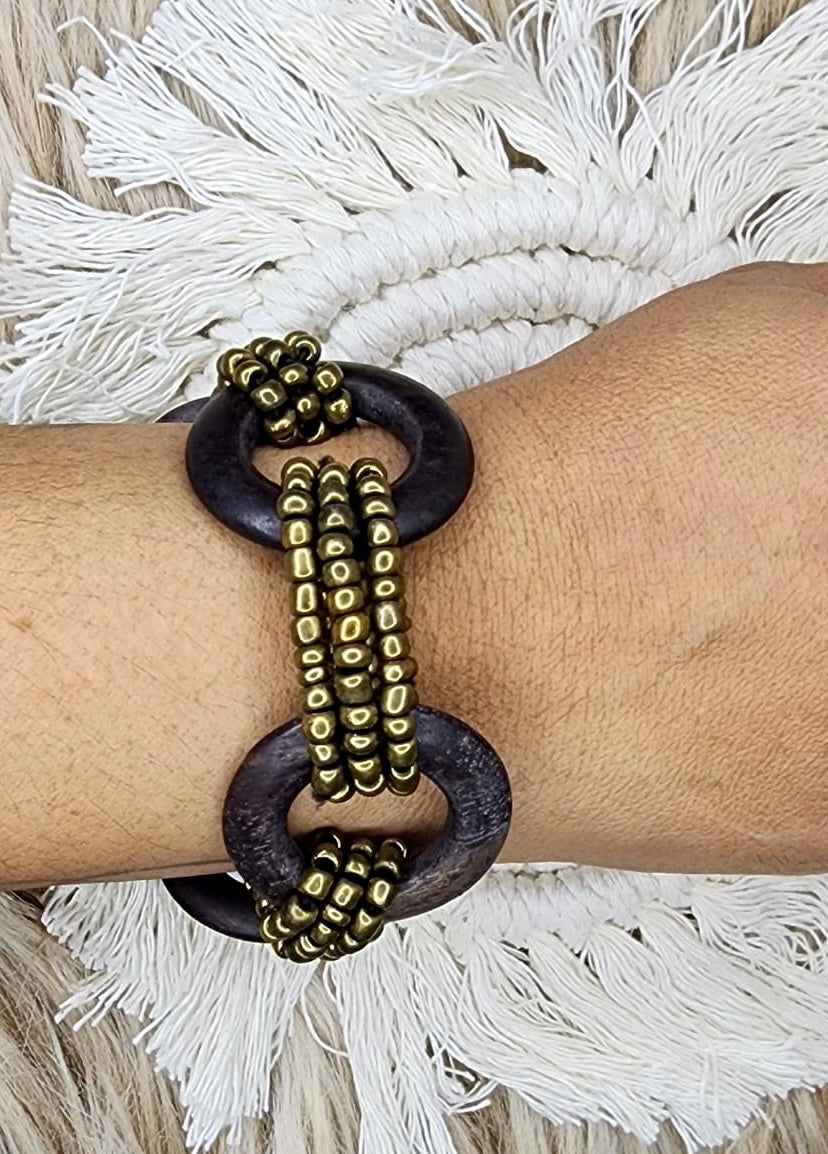 Bronze Beads Bracelet