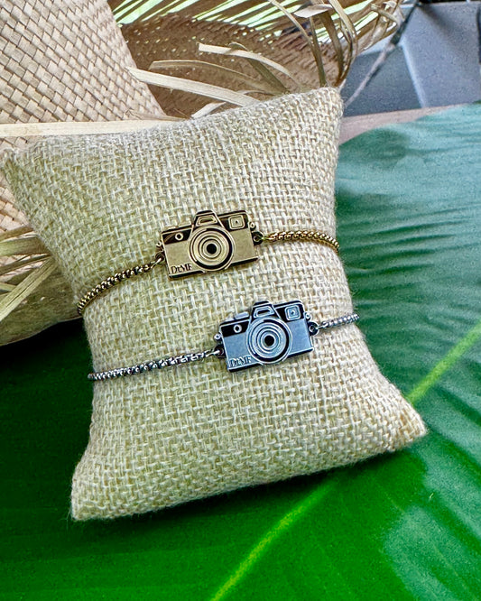 Camera Adjustable Bracelet – Stainless Steel (Gold & Silver)