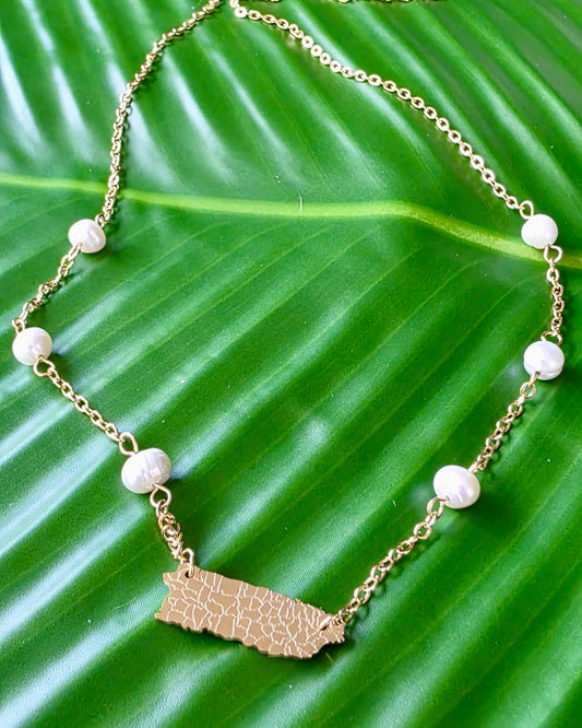 Puerto Rico Pearl Gold Stainless Steel