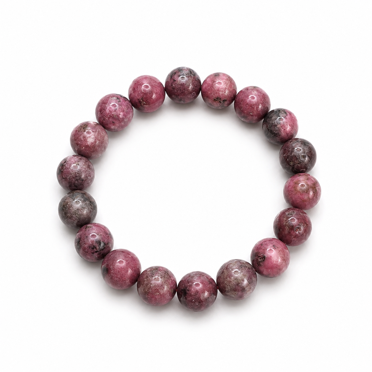 Rhodonite 10mm Bracelet – Love • Balance • Emotional Healing