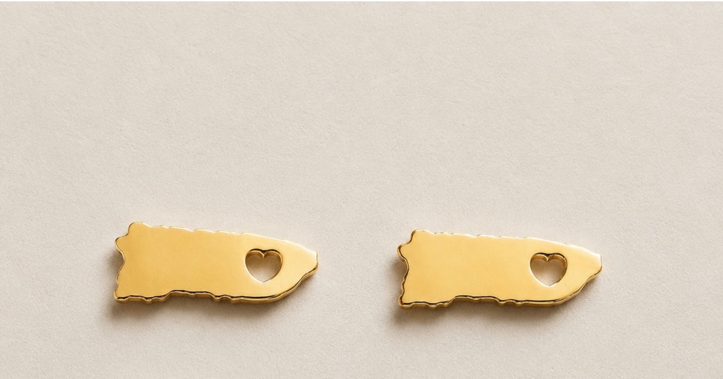 Mini Puerto Rico Stud Earrings