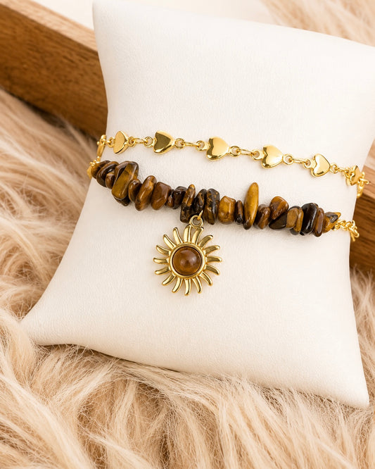 ☀️ Golden Sun Tiger Eye Bracelet