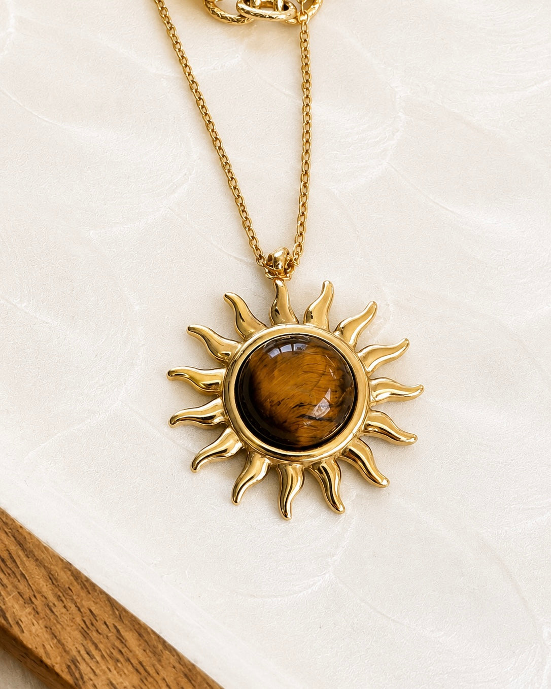 ☀️ Golden Sun Tiger Eye Layered Necklace