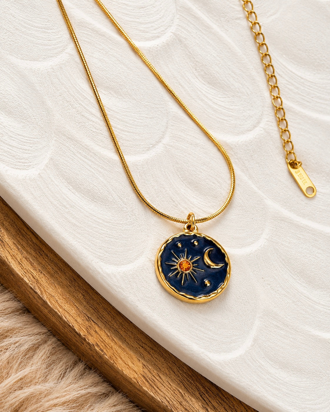 Celestial Moon & Sun Necklace