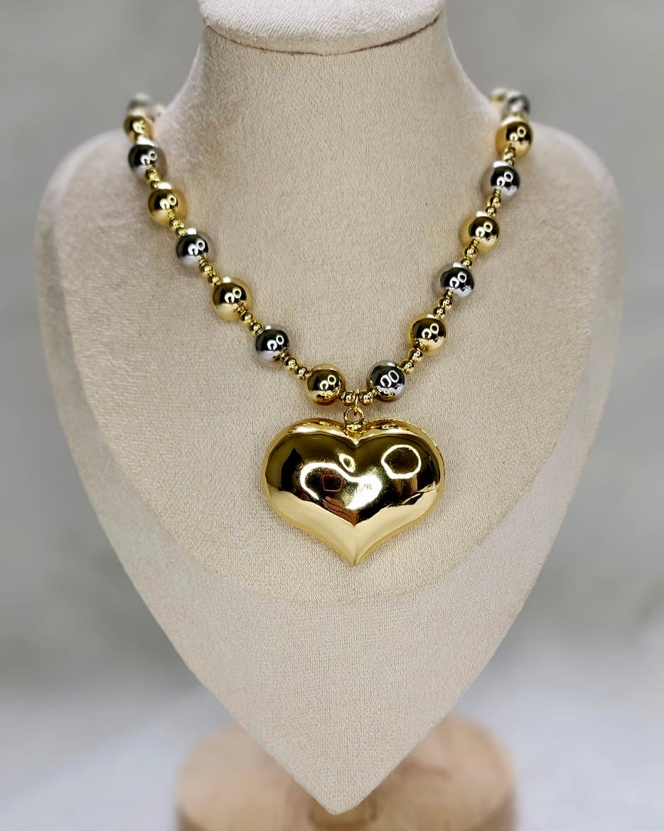 Bulky Heart Necklace