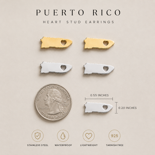 Mini Puerto Rico Stud Earrings