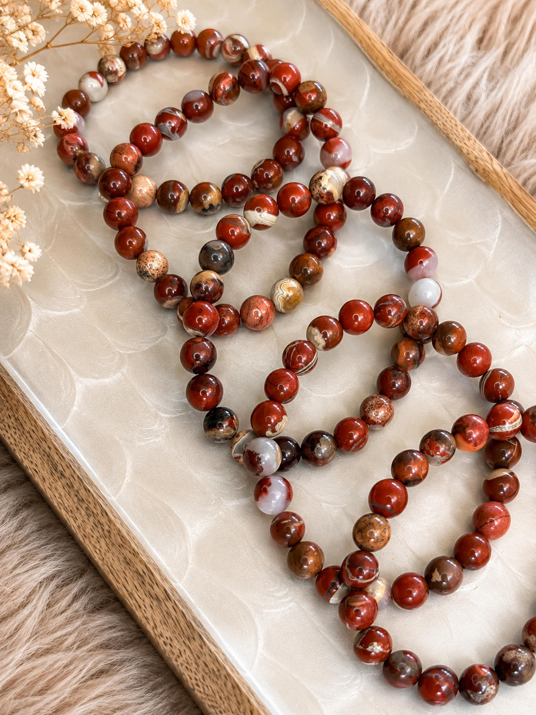 Brecciated Jasper 8mm Bracelet – Strength • Grounding • Vitality