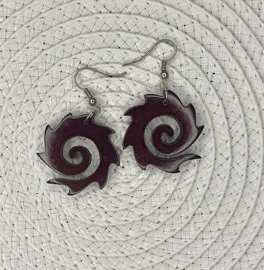 Handmade Wood Earrings 006