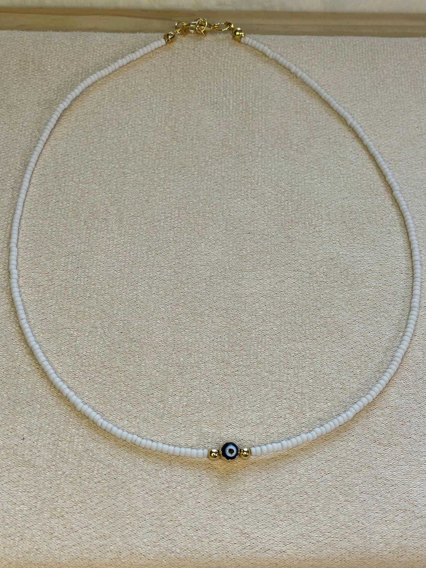 White Evil Eye 🧿 Necklace