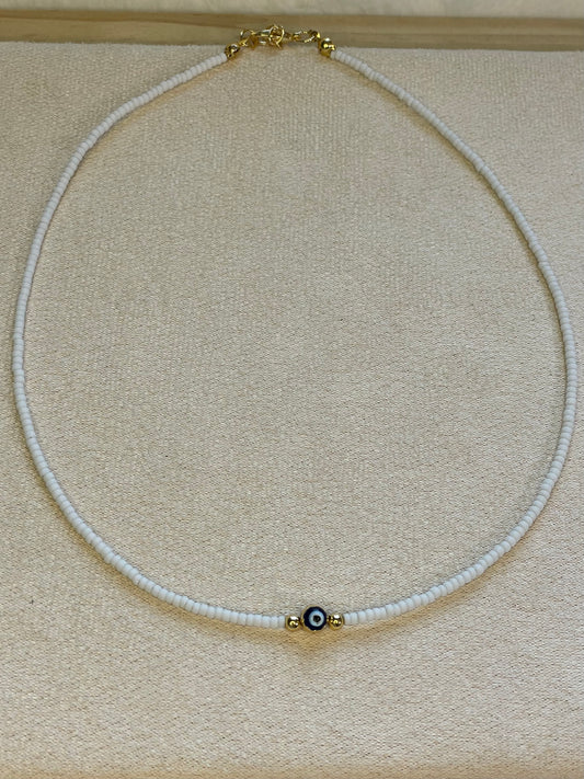 White Evil Eye 🧿 Necklace