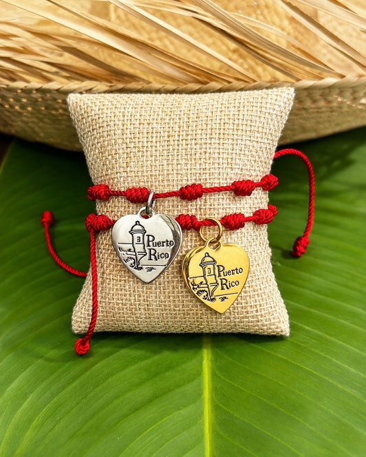 Puerto Rico Heart Adjustable Bracelet 🇵🇷❤️