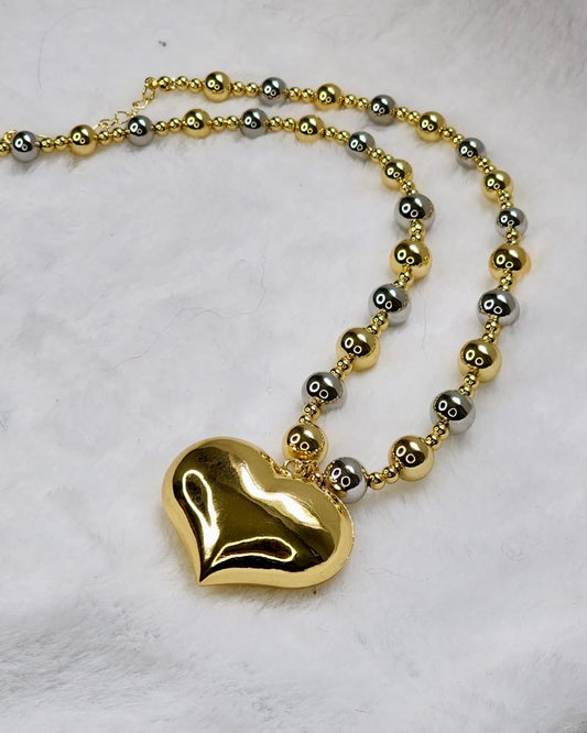 Bulky Heart Necklace